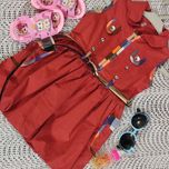 سارافون کتان دخترانه