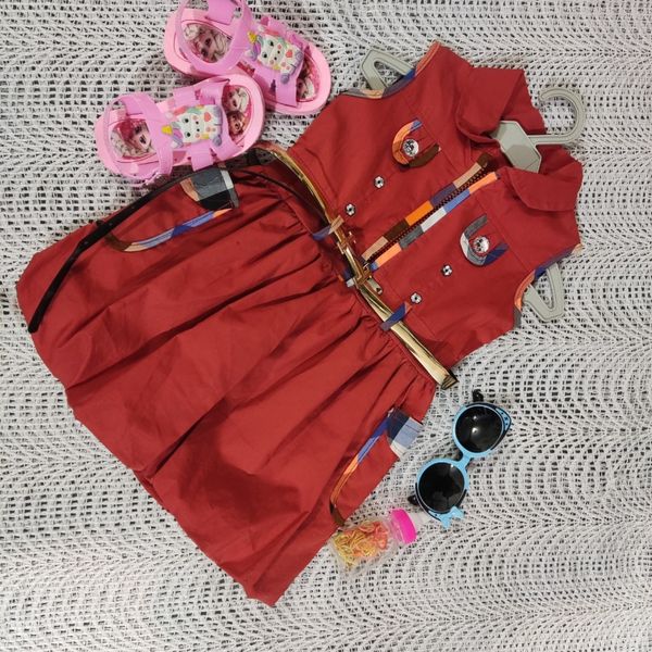 سارافون کتان دخترانه