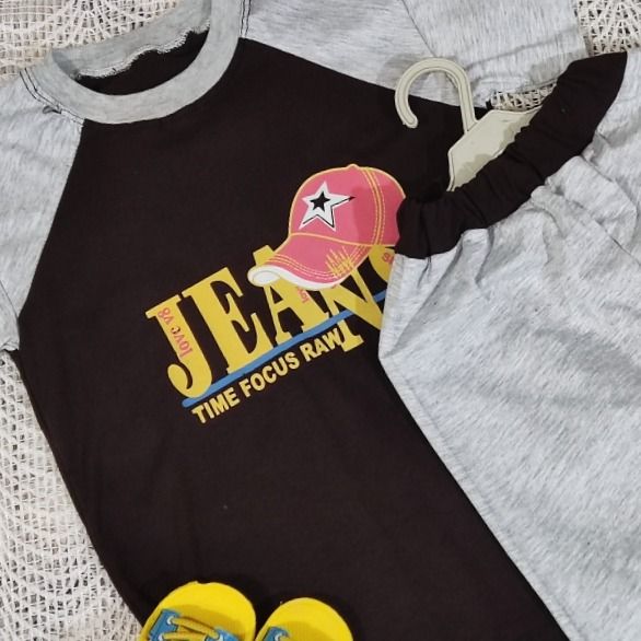 تیشرت وشلوارک پسرانه طرح کلاه