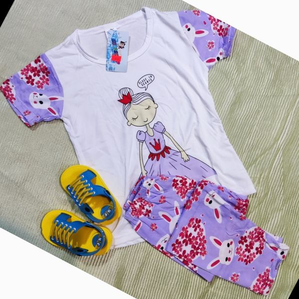 تیشرت وشلوار دخترانه شیک گیاهی