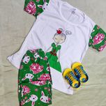 تیشرت وشلوار دخترانه شیک گیاهی