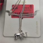 گردنبند فانتزی باپلاک طرح فیل