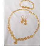 ست شیک زنانه طلایی رنگ ثابت.