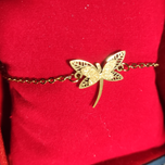 دستبند دخترانه شیک طرح پروانه