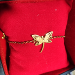 دستبند دخترانه شیک طرح پروانه