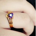 انگشتر نگین اتریشی زنانه شیک