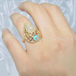 انگشتر زنانه طرح  مینا