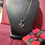 زنجیر وپلاک  شیک زنانه طرح قلب