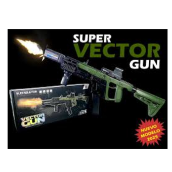 اسباب بازی جنگی مدل تفنگ شارژی طرح تیر ژله ای شارژی رگباری کد 931 vector