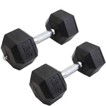 دمبل 6 ضلعی 12.5 کیلوگرم(یک جفت)