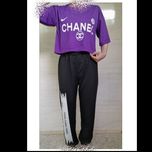 ست کراپ و شلوار بنفش 118