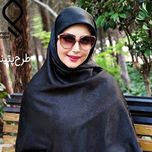 روسری زنانه مشکی ژاکارد ابریشمی اعلاقواره140