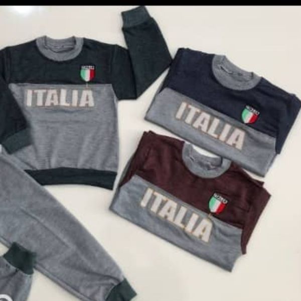 ست بلوز وشلوار پسرانه شیک طرح ایتالیا