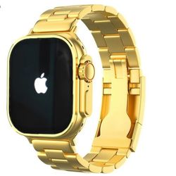 ساعت هوشمند  اولترا طلایی سایز 49مدل ap8902