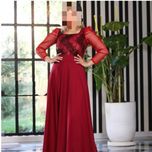 پیراهن مجلسی شیک  یلدایی زنانه قرمز