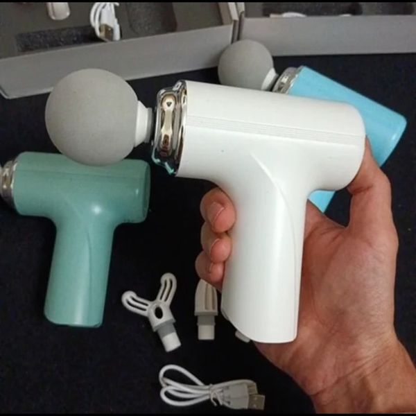 ماساژور تفنگی حرفه‌ای مدل MG-203 دارای 6 سری تخصصی و کیف حمل | تست شده پِلا شاپ