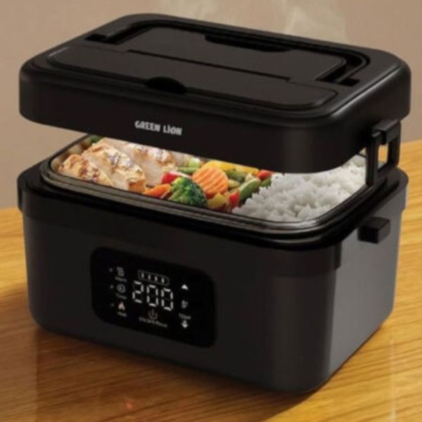 ظرف غذای گرم کن شارژی گرین لاین مدل GLB-30