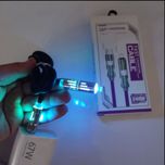 کابل شارژ 240 وات با سری فلزی و نورپردازی RGB