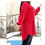 مانتو شیک زنانه ابروبادی چهارخونه