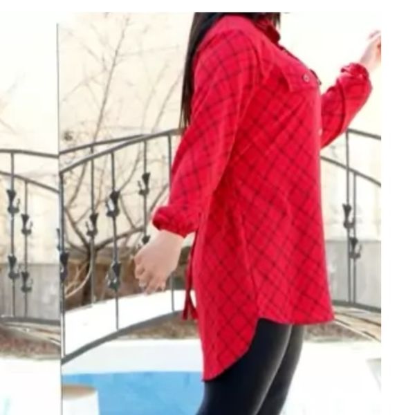 مانتو شیک زنانه ابروبادی چهارخونه