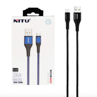 کابل USB به MICRO-USB نیتو NITU NC203 طول 2 متر 3 آمپر