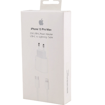 شارژر دیواری فست شارژ iPhone 13 Pro Max 25W Type-C + کابل آیفونی