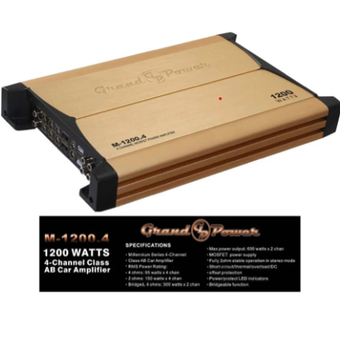 آمپیلی فایر گرند پاور 4 کانال مدل Grand Power M-1200.4