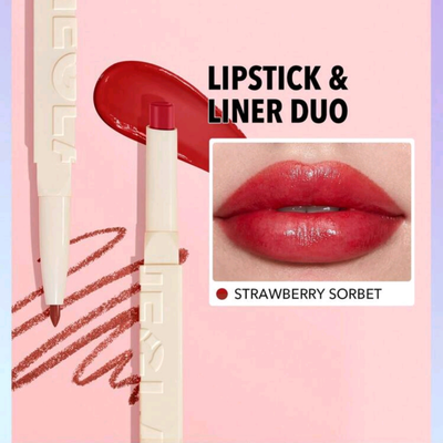 خط لب و تینت لب دوطرفه شیگلم strawberry sorbet