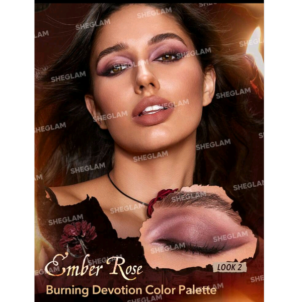 پالت سایه چهار رنگ امبر رز شیگلم | SHEGLAM
