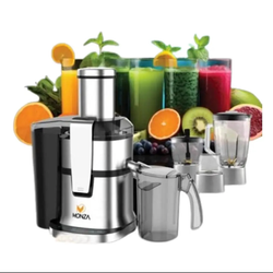 آبمیوه‌گیری 4 کاره مونزا نقره‌ای مدل M-J1204