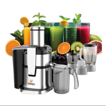 آبمیوه‌گیری 4 کاره مونزا نقره‌ای مدل M-J1204
