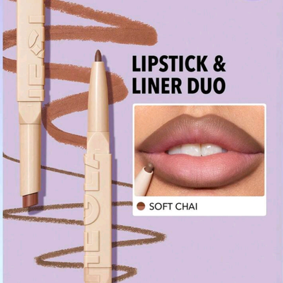 رژ لب و خط لب دوطرفه Soft Chai شیگلم sheglam lipstick & liner