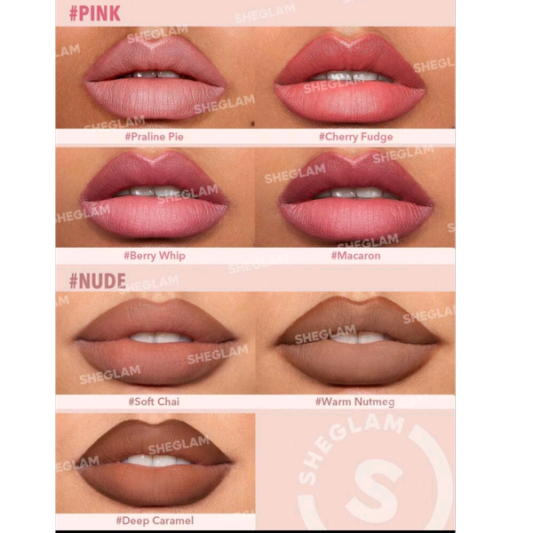 رژ لب و خط لب دوطرفه Soft Chai شیگلم sheglam lipstick & liner
