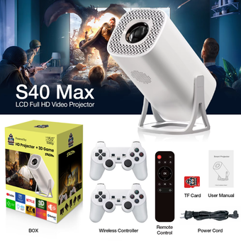 ویدیو پرژکتور گیمینگ همراه با دو دسته مدل s40 max