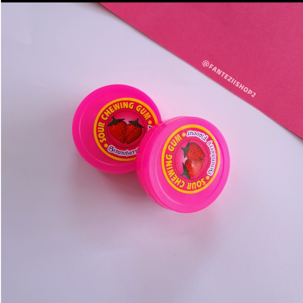 آدامس توت فرنگی در پودر