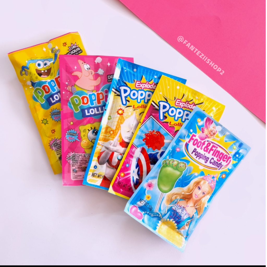 آبنبات در پودر جرقه در 4 طرح