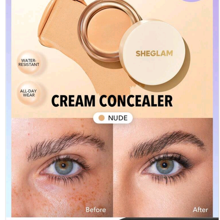 کانسیلر کرمی کاسه ای sheglam مدل Rapid Retouch رنگ Nude