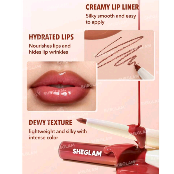 لیپ گلاس و خط لب مدل Lip Rules رنگ Judgey Much