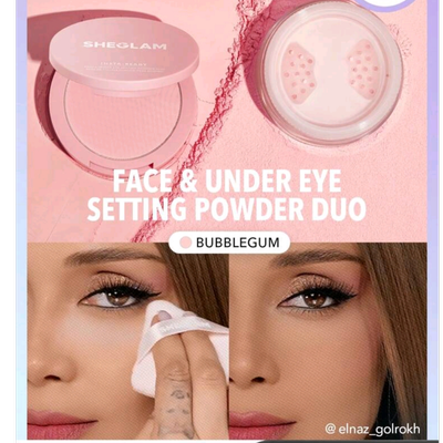 پودرفیکس دوکاره صورتی مدل Insta Ready