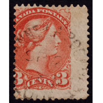تمبر کلاسیک ارور کانادا تصویر ملکه ویکتوریا 1870 - 1894 میلادی