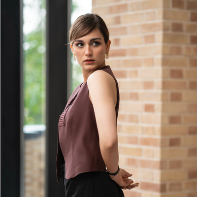 جلیقه لینن نورا