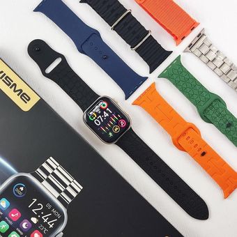 ساعت هوشمند برند Wisme مدل Ws-60 max به همراه هفت عدد بند