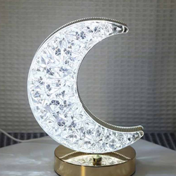چراغ خواب کریستالی لمسی طرح ماه