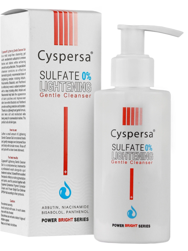 ژل شستشوی ضد لک سیسپرسا (Cyspersa Lightening Gentle Cleanser) – 150 میل