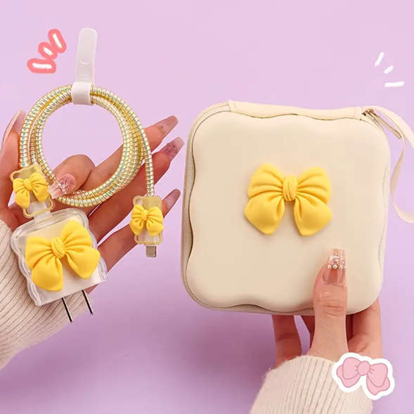 پک محافظ شارژر پاپیونی آیفون عمده 10 عددی