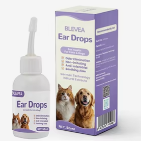 قطره پاک کننده گوش سگ و گربه 50 میلی برند BLEVEA