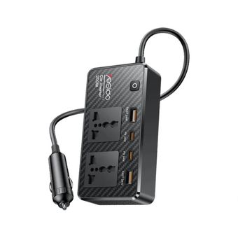 اینورتر فندکی خودرو 200 وات یسیدو YESIDO VC07