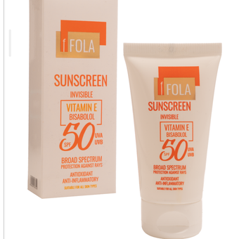 ضد آفتاب بی رنگ 50 میلی لیتر اس پی اف 50 اف فولا