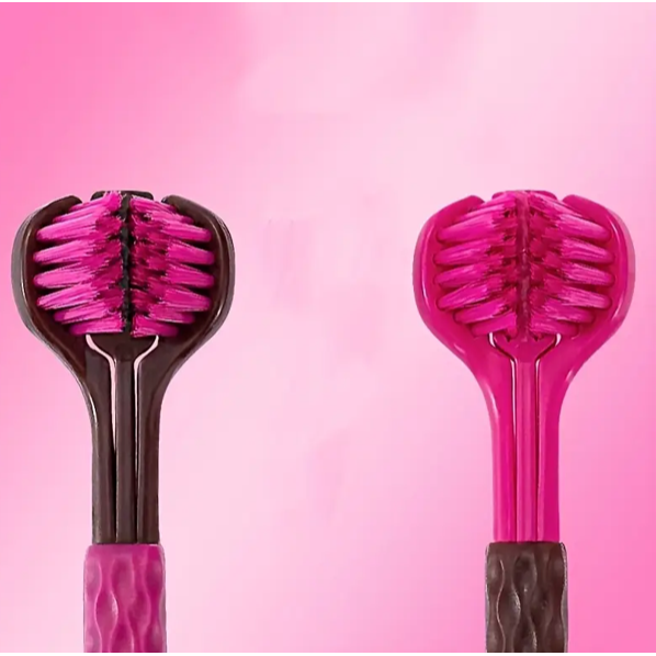 مسواک سه‌طرفه طرح خرس بامزه