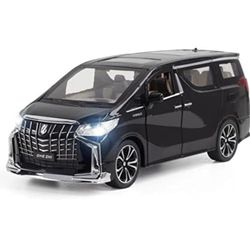 ماکت فلزی ماشین تویوتا TOYOTA ALPHARD مقیاس 1.24 چراغدار موزیکال عقبکش کدCZ601A